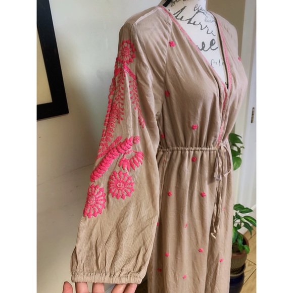 Free People Embroidered V Jumpsuit - Picture 4 of 4